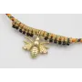Pulsera de driza naranja y verde con nudo macramé 