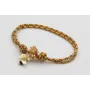 Pulsera nudo corredizo de driza naranja y verde co