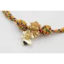 Pulsera nudo corredizo de driza naranja y verde co