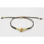 Pulsera nudo serpiente hilo micro driza negro, dor