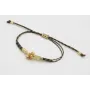 Pulsera nudo serpiente hilo micro driza negro, dor