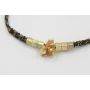 Pulsera nudo serpiente hilo micro driza negro, dor