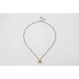 Collar cadena miyuki negra intercaladas bolitas me