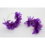 Pendientes aro grande dorado mate con lentejuelas 