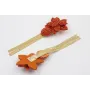 Pendientes flor abalorio coral con disco abalorio 