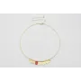 Collar rigido dorado con dagas doradas mates y ros