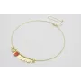 Collar rigido dorado con dagas doradas mates y ros