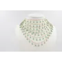 Collar varias tiras de cadena dorada mate y lagrim