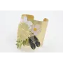 Brazalete con piezas esmaltadas, flor grande plana