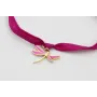Pulsera acero inoxidable de cinta seda natural cos