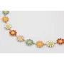 Collar acero inoxidable cadena de margaritas esmal