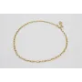 Collar acero inoxidable cadena de eslabón rectangu