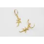 Pendientes ORO18K-3 micras con cierre seguridad y 