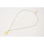 Collar ORO18k-3 micras cadena eslabón pequeño con