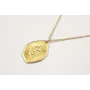 Collar ORO18k-3 micras cadena eslabón pequeño con