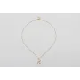 Collar ORO18k-3 micras cadena eslabón pequeño con