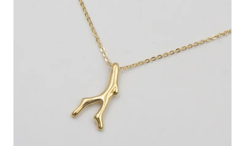 Collar ORO18k-3 micras cadena eslabón pequeño con 