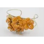 choker doble aro dorado con flores sobrepuestas es