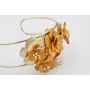 choker doble aro dorado con flores sobrepuestas es