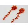 Pendientes extra largos flores de lesntejuelas ova
