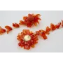Pendientes extra largos flores de lesntejuelas ova