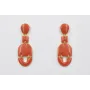 Pendientes de gota con cuadrado, semi ovalo,herrad