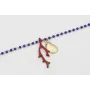 Pulsera cadena miyuki azulona con colgante concha 