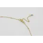 Collar cadena microbola dorada mate con colgantes 