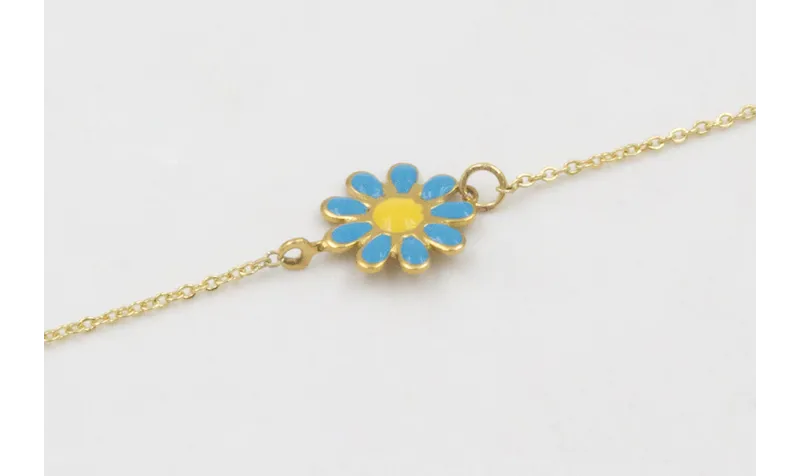 Pulsera acero inoxidable de cadena eslabón pequeño