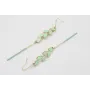 Pendientes acero inoxidable gancho rama pétalos es