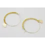 Pendientes acero inoxidable aro grande con colgant