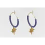 Pendientes acero inoxidable aro pequeño con miyuki