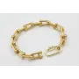 Pulsera acero inoxidable cadena eslabón herradura 