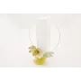 Collar rigido con alas de mariposa esmalte mostaza