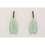Pendiente listón esmalte marrón colgantes alas lib