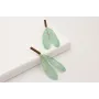 Pendiente listón esmalte marrón colgantes alas lib