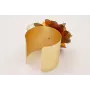 Brazalete con rosetón de lentejuelas, doradas,verd