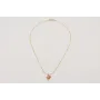 Collar cadena eslabón dorado mate y micro bola esm