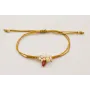 Pulsera cordón marrón claro nudo serpiente con bur