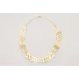 Collar alas doradas cosidas rematada con cadena es