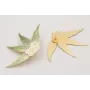 Pendientes ramillete 4 hojas planas esmaltadas ver