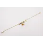 Pulsera cadena eslabón pequeño con centro de caden