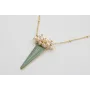 Collar cadena microbola dorada mate con burruño pe