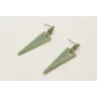 Pendientes perno mini gota y triangulo todo esmalt