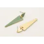 Pendientes perno mini gota y triangulo todo esmalt