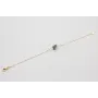 Pulsera cadena eslabón pequeño dorado con perro SA