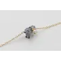 Pulsera cadena eslabón pequeño dorado con perro SA