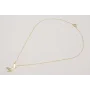 Collar ACERO cadena fina, pez de cola esmaltada ve