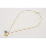 Collar cadena con concha dorada y estrella de mar 