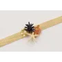 Pulsera malla estrella coral azul oscuro,ballena c